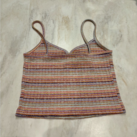 Like New Multi - Coloured Striped Forever 21 Tank Top. Size Small. - Picture 3 of 3